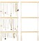 Boho Macramé Hanging Jewelry Organizer – Wall or Over-Door Necklace Rack with 30 Hooks, Tassel Design for Necklaces, Earrings, Bracelets, Headbands, and Bows